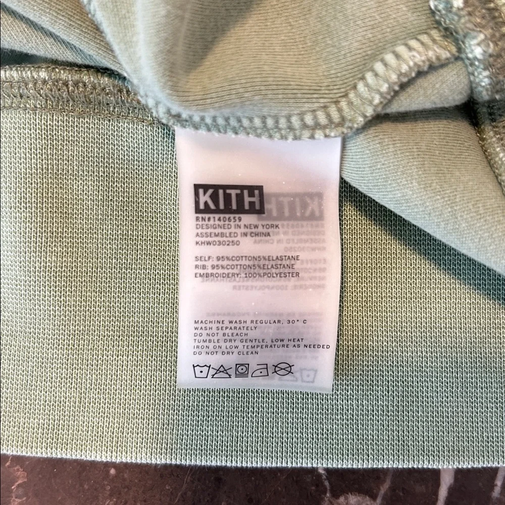Kith Women’s Mint Green Zip-Up Sweater | Size M - Picture 14 of 15